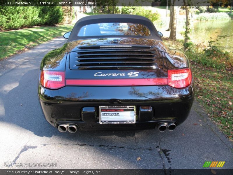 Black / Black 2010 Porsche 911 Carrera 4S Cabriolet