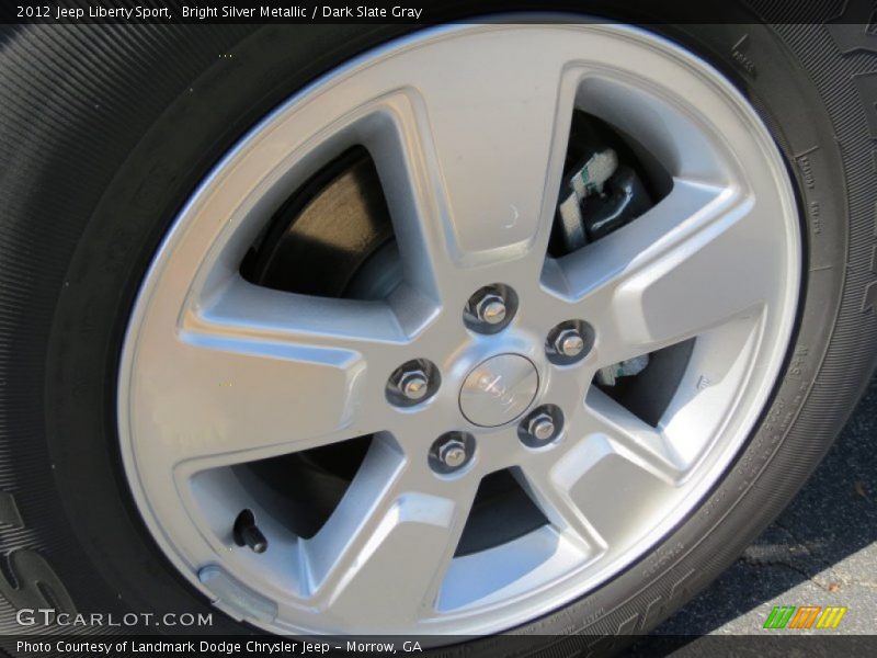Bright Silver Metallic / Dark Slate Gray 2012 Jeep Liberty Sport