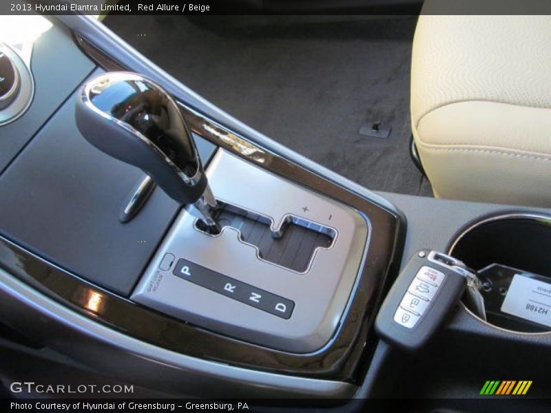 Red Allure / Beige 2013 Hyundai Elantra Limited
