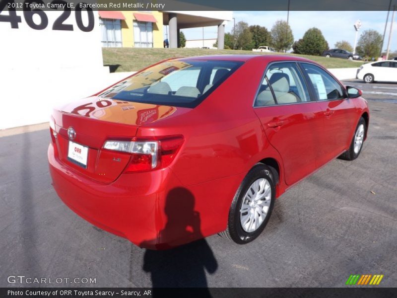 Barcelona Red Metallic / Ivory 2012 Toyota Camry LE