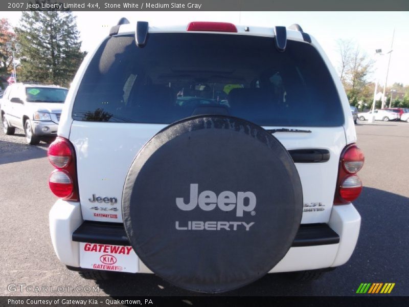 Stone White / Medium Slate Gray 2007 Jeep Liberty Limited 4x4