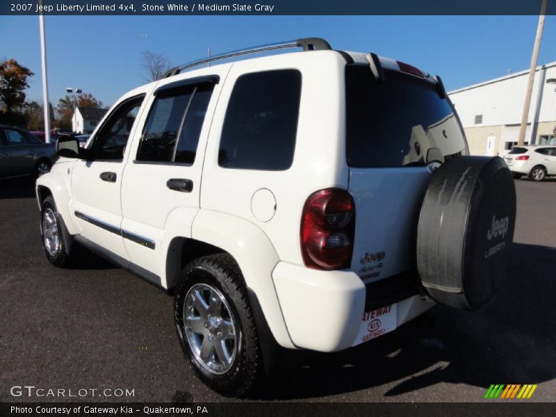 Stone White / Medium Slate Gray 2007 Jeep Liberty Limited 4x4