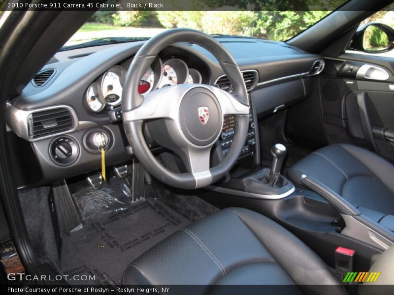 Black Interior - 2010 911 Carrera 4S Cabriolet 