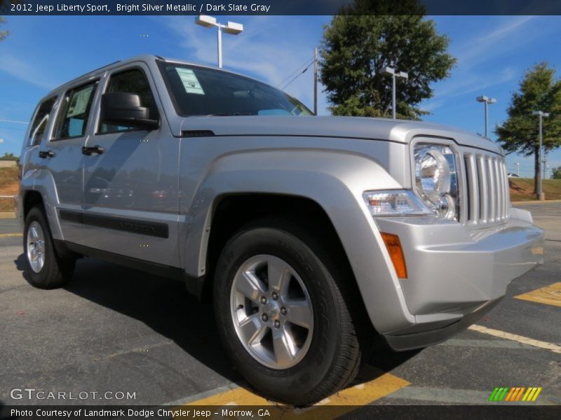 Bright Silver Metallic / Dark Slate Gray 2012 Jeep Liberty Sport