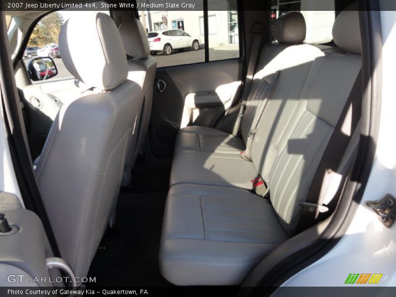 Stone White / Medium Slate Gray 2007 Jeep Liberty Limited 4x4
