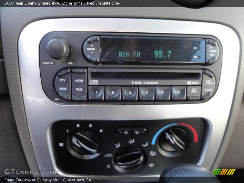 Stone White / Medium Slate Gray 2007 Jeep Liberty Limited 4x4