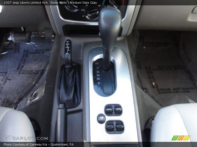 Stone White / Medium Slate Gray 2007 Jeep Liberty Limited 4x4