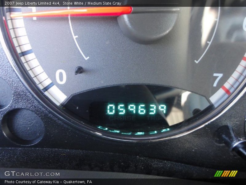 Stone White / Medium Slate Gray 2007 Jeep Liberty Limited 4x4