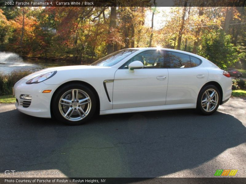 Carrara White / Black 2012 Porsche Panamera 4