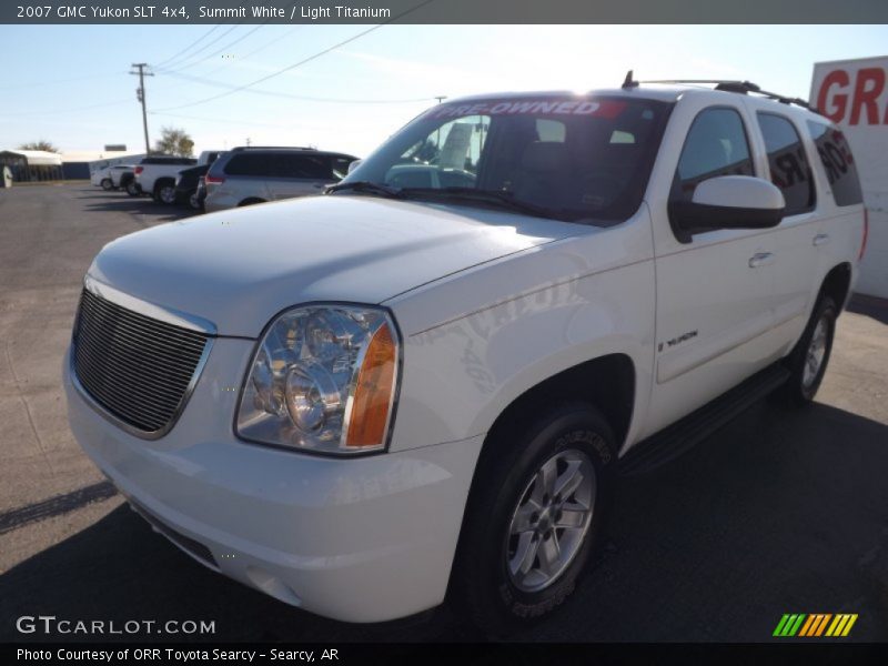 Summit White / Light Titanium 2007 GMC Yukon SLT 4x4