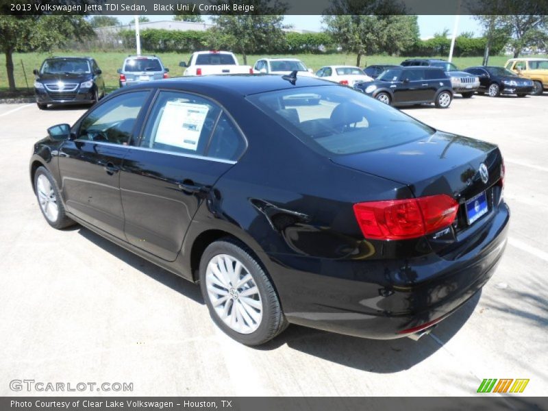 Black Uni / Cornsilk Beige 2013 Volkswagen Jetta TDI Sedan