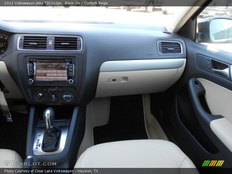 Black Uni / Cornsilk Beige 2013 Volkswagen Jetta TDI Sedan