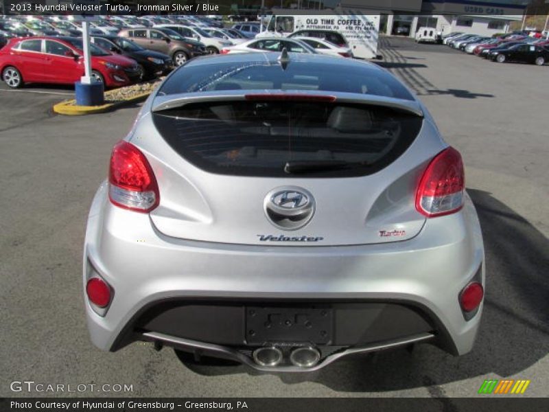 Ironman Silver / Blue 2013 Hyundai Veloster Turbo
