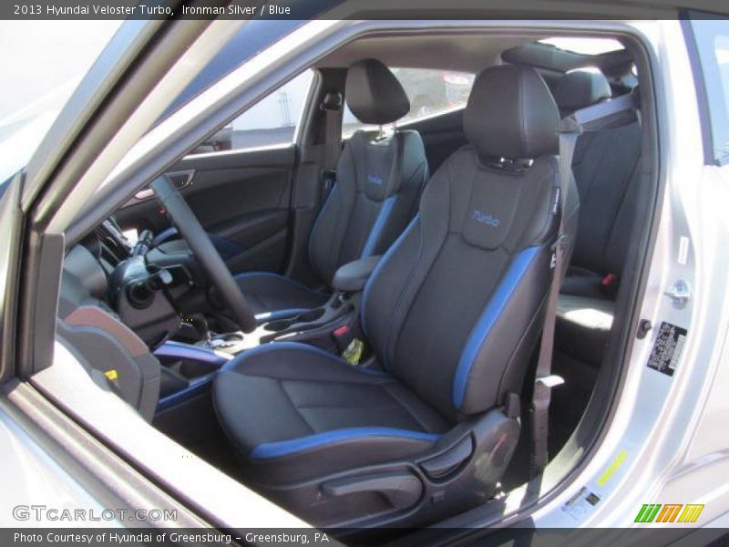  2013 Veloster Turbo Blue Interior