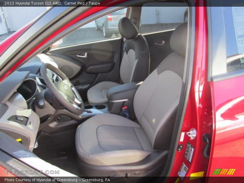 Garnet Red / Taupe 2013 Hyundai Tucson GLS AWD