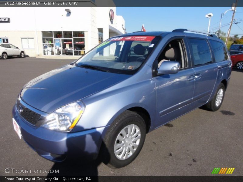 Glacier Blue / Gray 2012 Kia Sedona LX