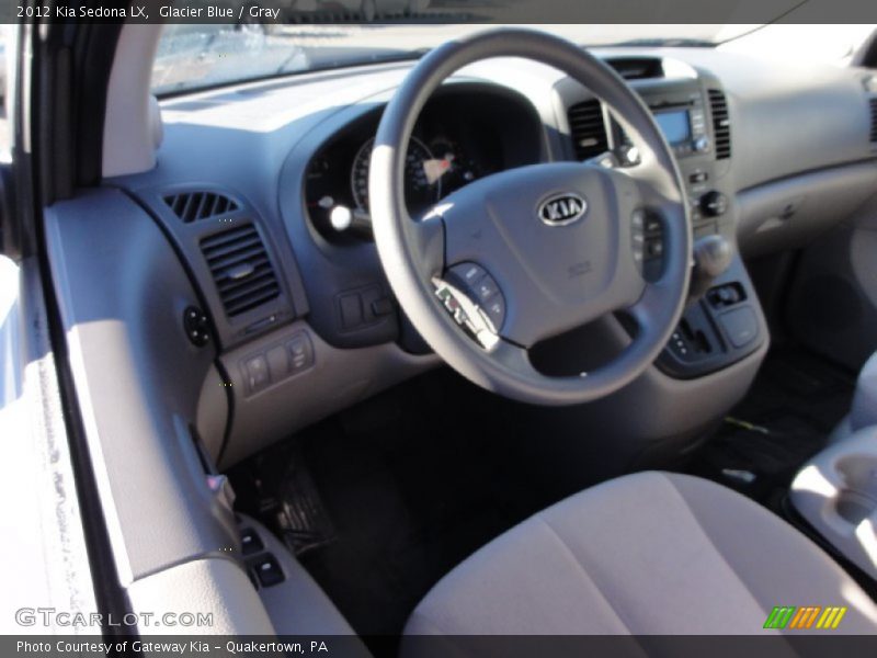 Glacier Blue / Gray 2012 Kia Sedona LX