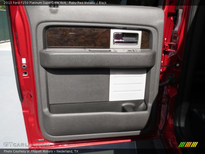 Ruby Red Metallic / Black 2013 Ford F150 Platinum SuperCrew 4x4