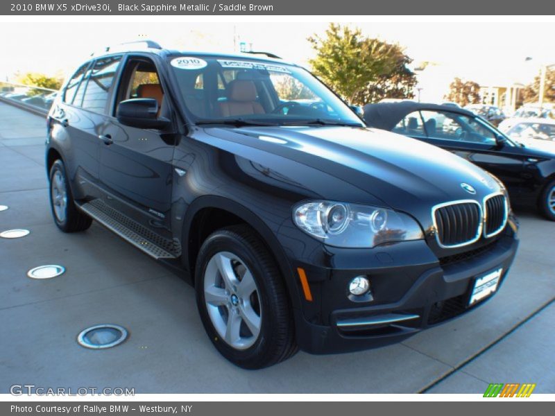 Black Sapphire Metallic / Saddle Brown 2010 BMW X5 xDrive30i