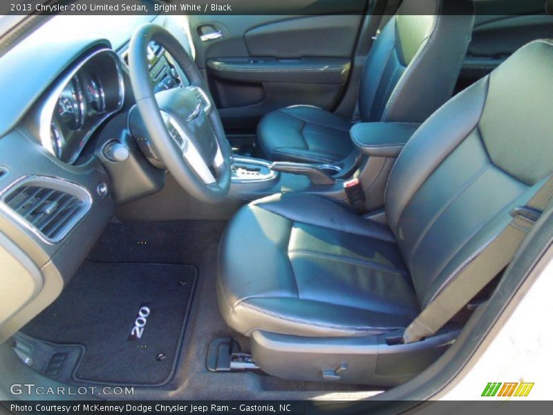 Bright White / Black 2013 Chrysler 200 Limited Sedan