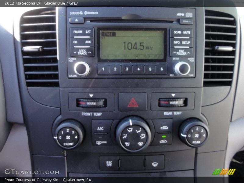 Glacier Blue / Gray 2012 Kia Sedona LX