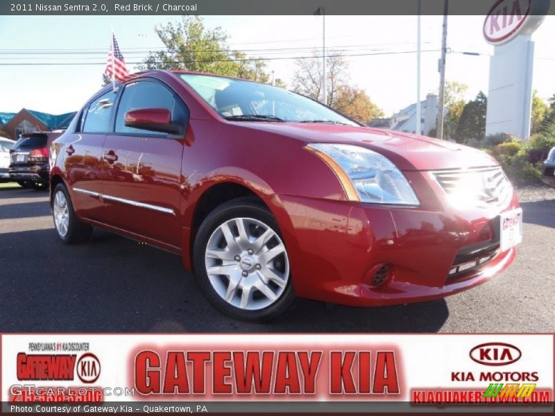 Red Brick / Charcoal 2011 Nissan Sentra 2.0