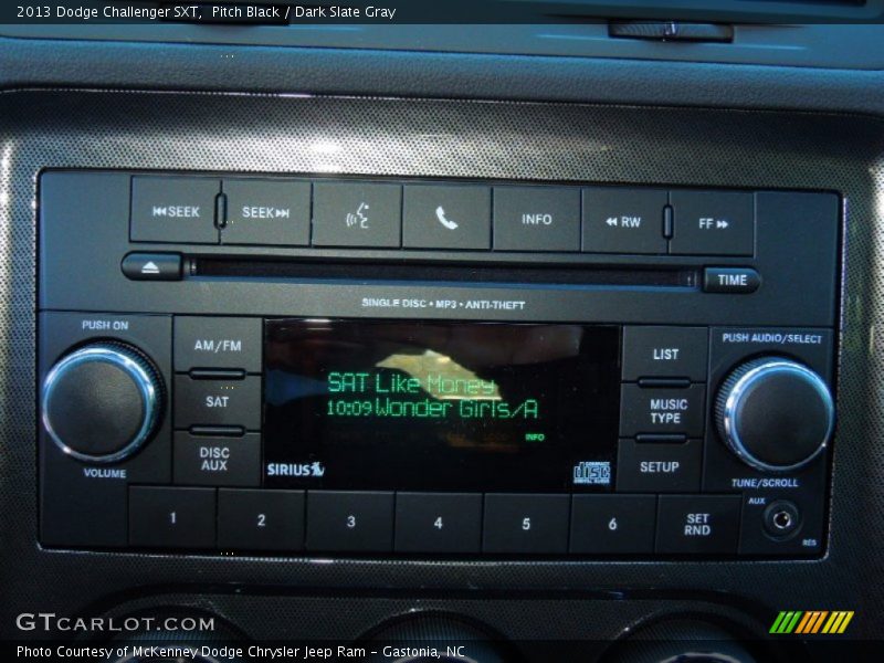 Pitch Black / Dark Slate Gray 2013 Dodge Challenger SXT