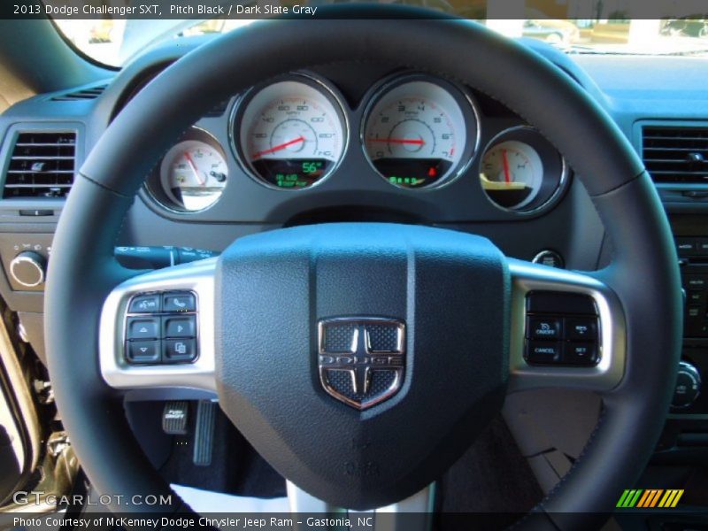 Pitch Black / Dark Slate Gray 2013 Dodge Challenger SXT
