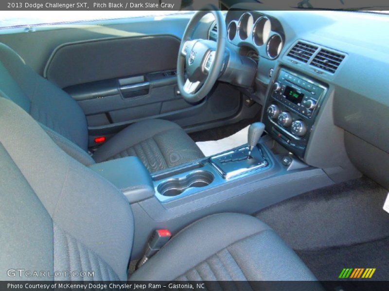 Pitch Black / Dark Slate Gray 2013 Dodge Challenger SXT