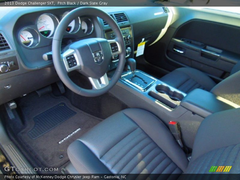 Pitch Black / Dark Slate Gray 2013 Dodge Challenger SXT