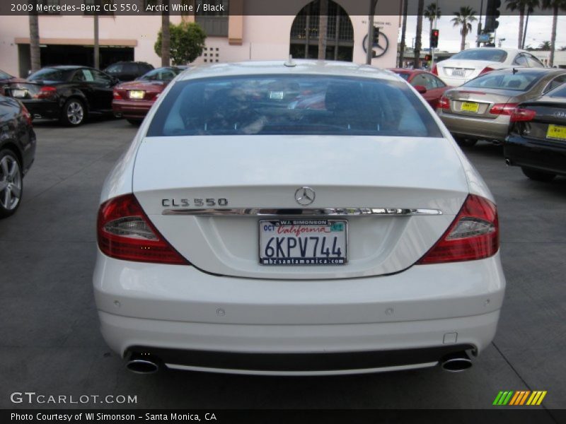 Arctic White / Black 2009 Mercedes-Benz CLS 550