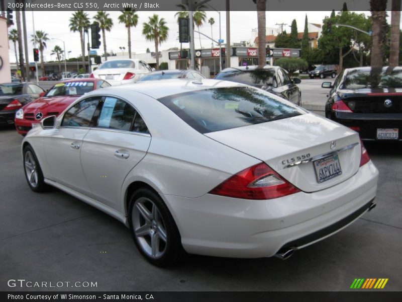 Arctic White / Black 2009 Mercedes-Benz CLS 550