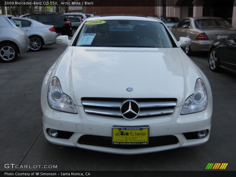 Arctic White / Black 2009 Mercedes-Benz CLS 550