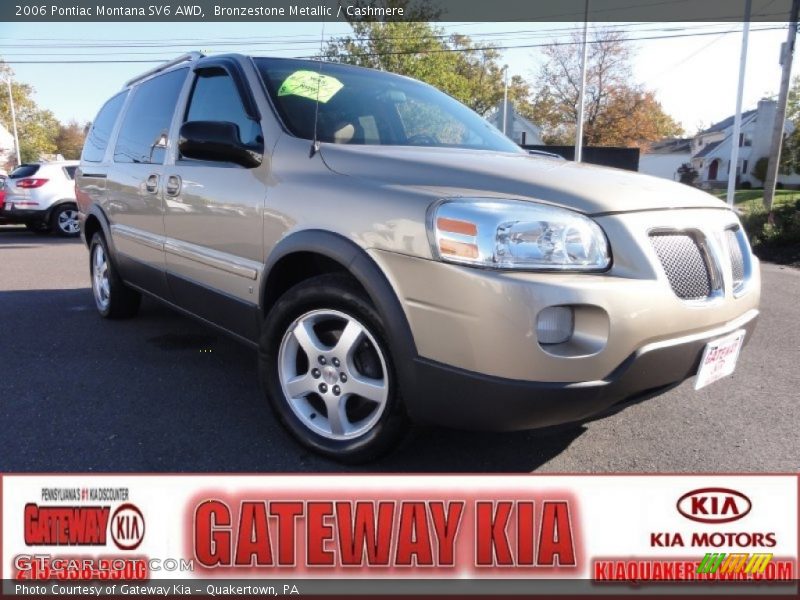 Bronzestone Metallic / Cashmere 2006 Pontiac Montana SV6 AWD