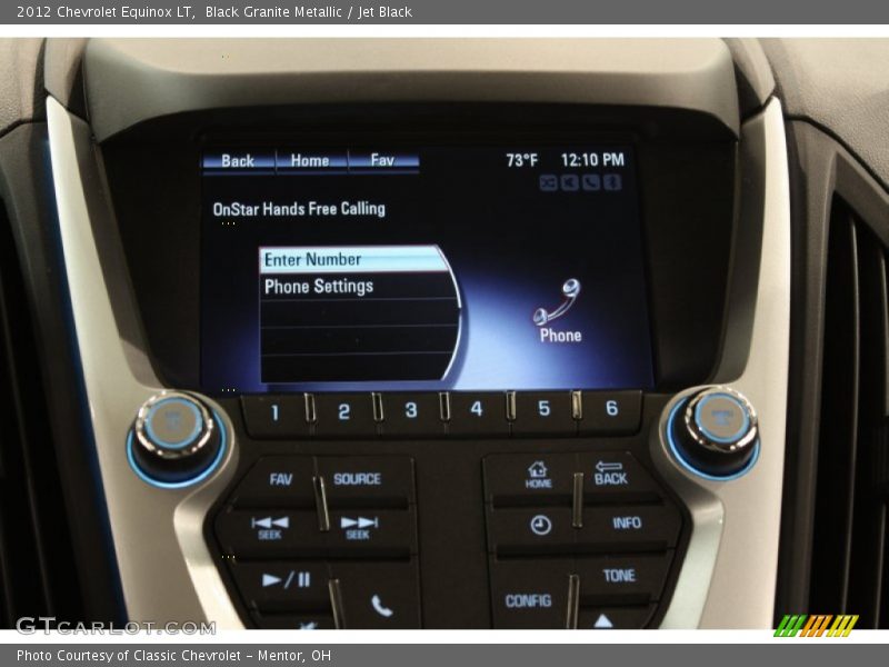 Black Granite Metallic / Jet Black 2012 Chevrolet Equinox LT