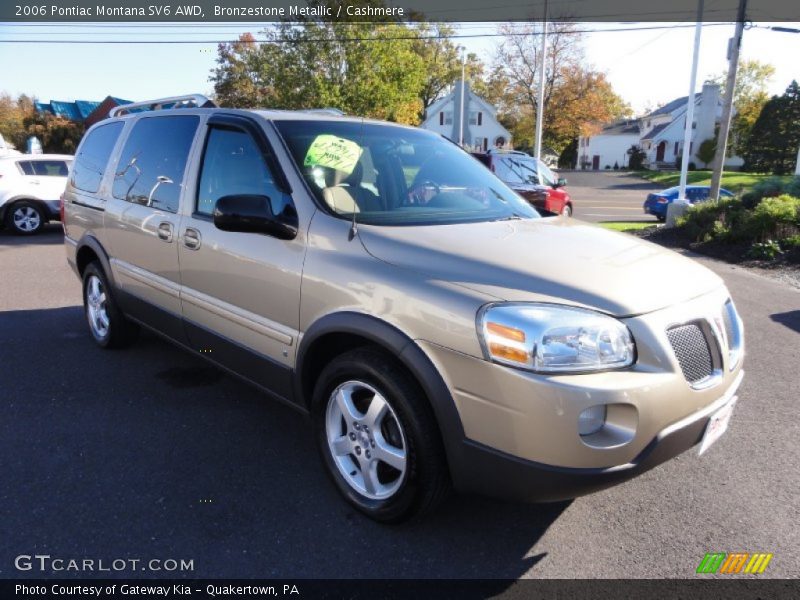 Bronzestone Metallic / Cashmere 2006 Pontiac Montana SV6 AWD