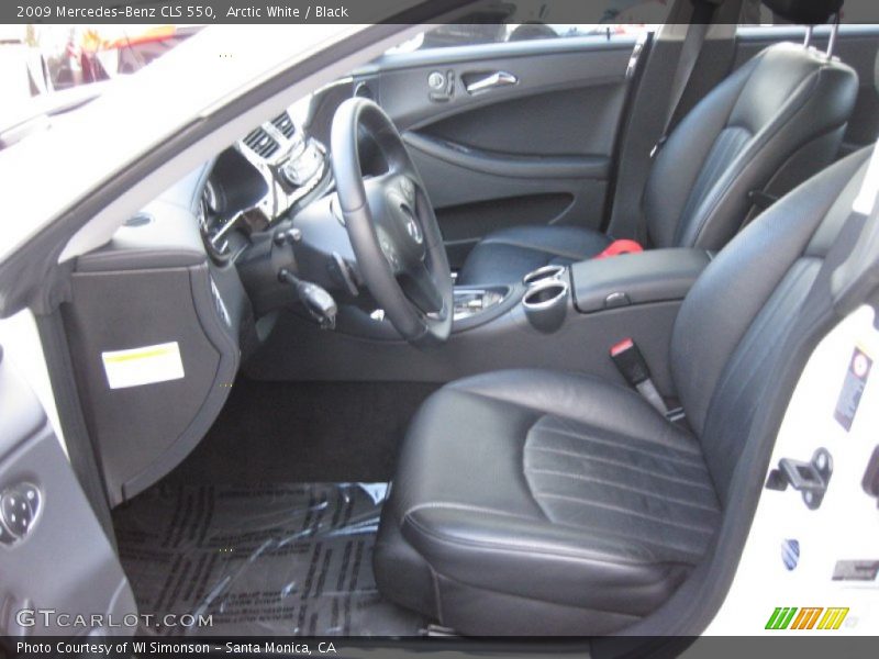 Arctic White / Black 2009 Mercedes-Benz CLS 550