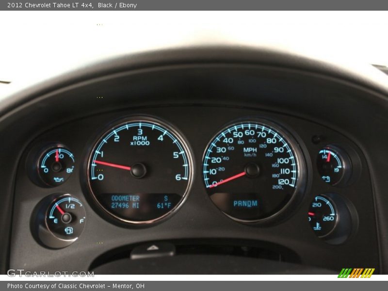 Black / Ebony 2012 Chevrolet Tahoe LT 4x4