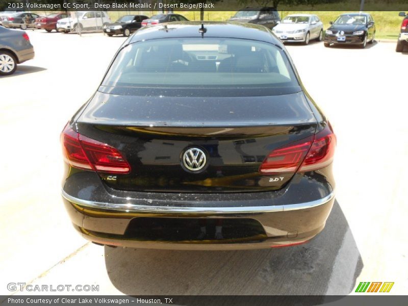 Deep Black Metallic / Desert Beige/Black 2013 Volkswagen CC Sport