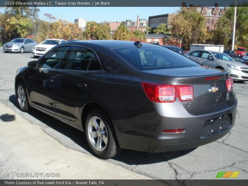 Taupe Gray Metallic / Jet Black 2013 Chevrolet Malibu LT