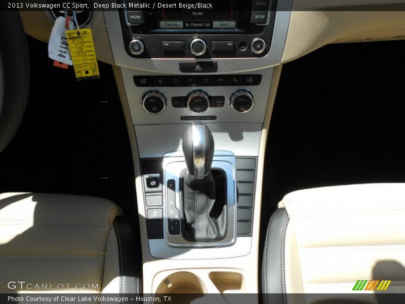 Deep Black Metallic / Desert Beige/Black 2013 Volkswagen CC Sport