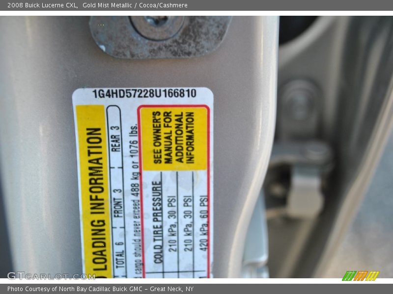 Gold Mist Metallic / Cocoa/Cashmere 2008 Buick Lucerne CXL