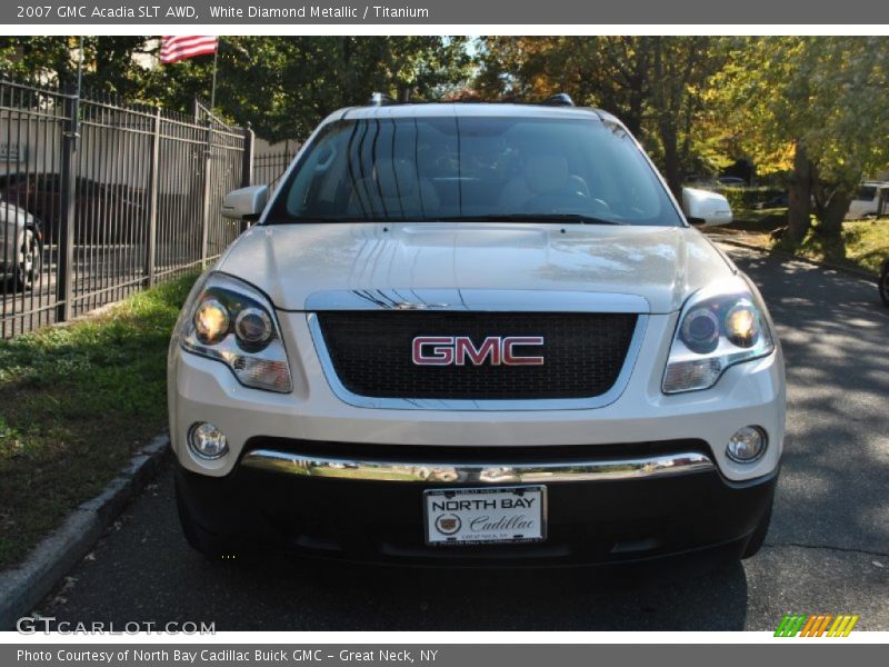 White Diamond Metallic / Titanium 2007 GMC Acadia SLT AWD