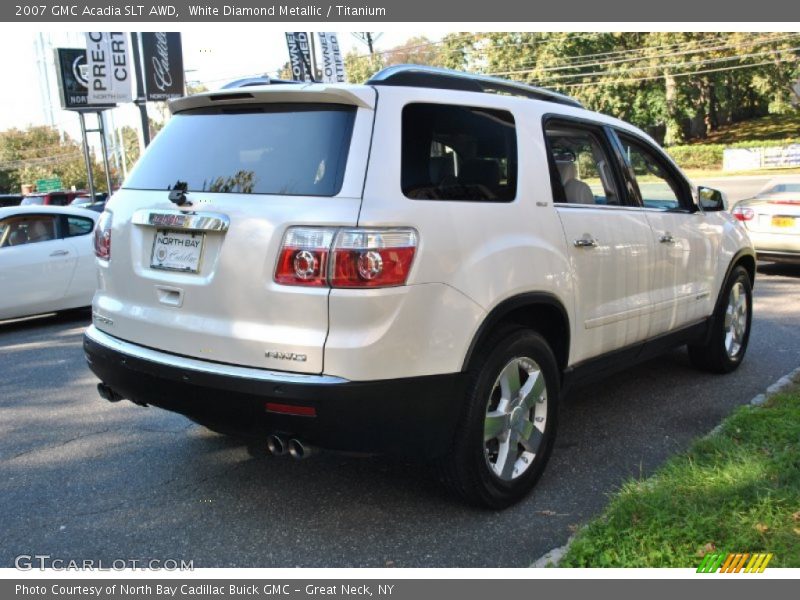 White Diamond Metallic / Titanium 2007 GMC Acadia SLT AWD