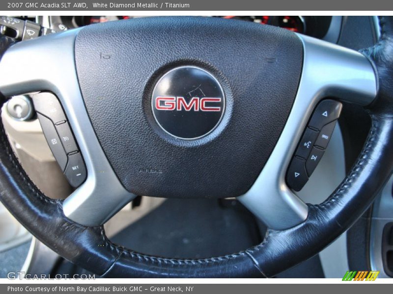 White Diamond Metallic / Titanium 2007 GMC Acadia SLT AWD
