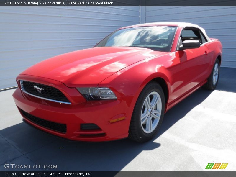 Race Red / Charcoal Black 2013 Ford Mustang V6 Convertible