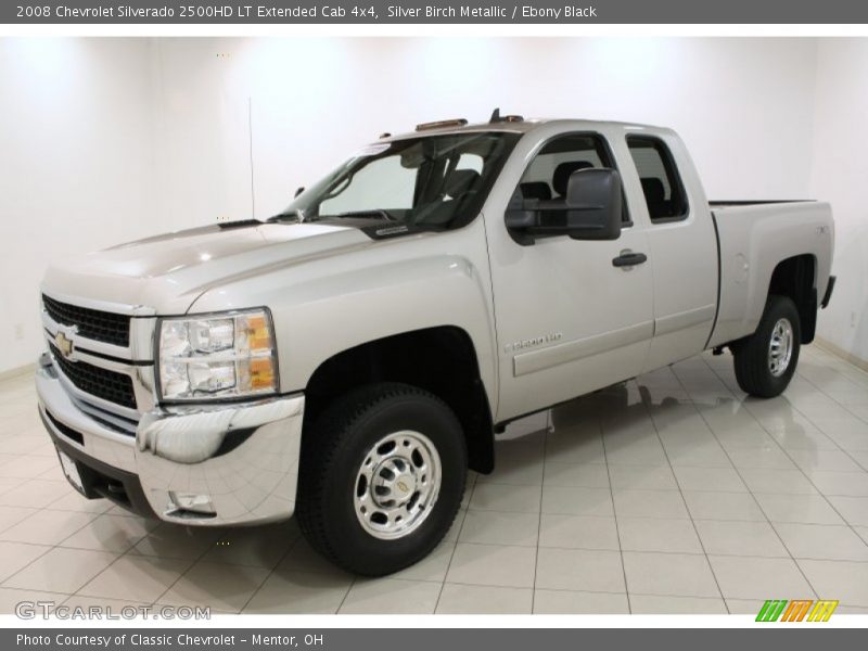 Silver Birch Metallic / Ebony Black 2008 Chevrolet Silverado 2500HD LT Extended Cab 4x4