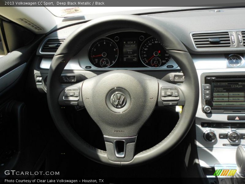 Deep Black Metallic / Black 2013 Volkswagen CC Sport