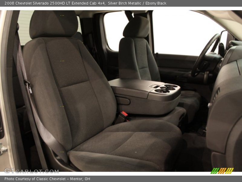 Silver Birch Metallic / Ebony Black 2008 Chevrolet Silverado 2500HD LT Extended Cab 4x4