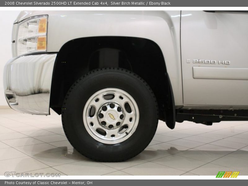 Silver Birch Metallic / Ebony Black 2008 Chevrolet Silverado 2500HD LT Extended Cab 4x4